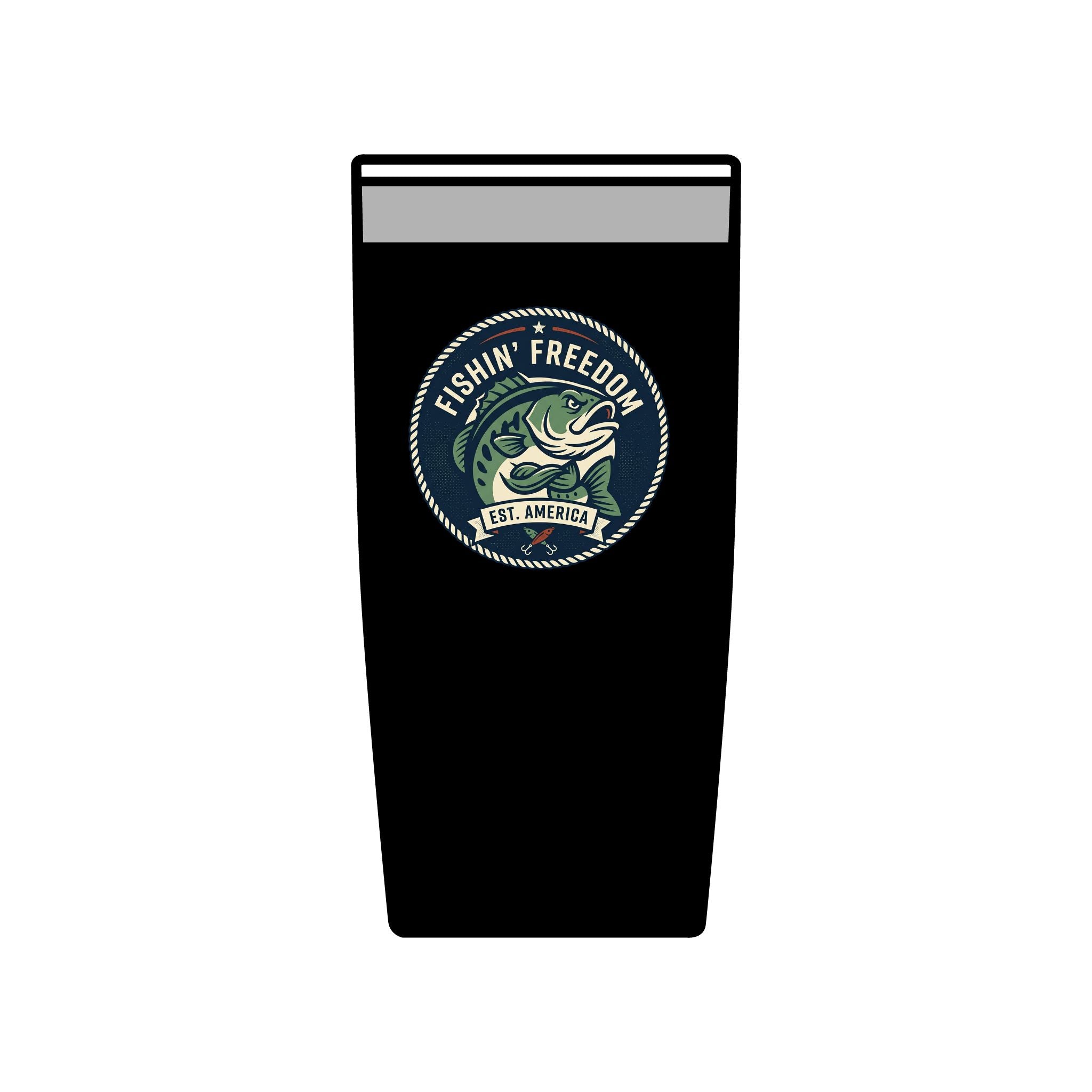 Fishing Tumbler 20oz — 'Cast Away' Insulated Stainless Steel Travel Cup