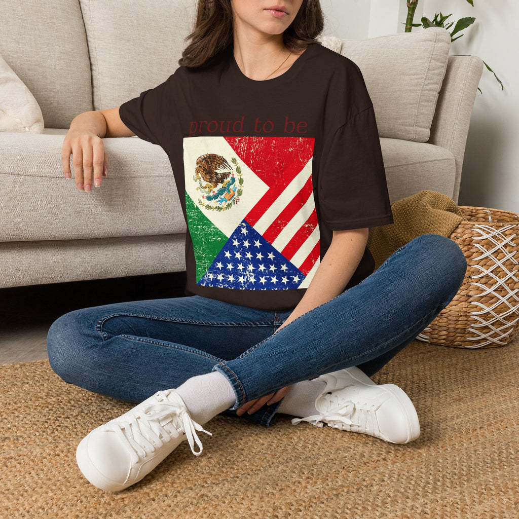 Proud to Be Mexico USA Flag T-Shirt