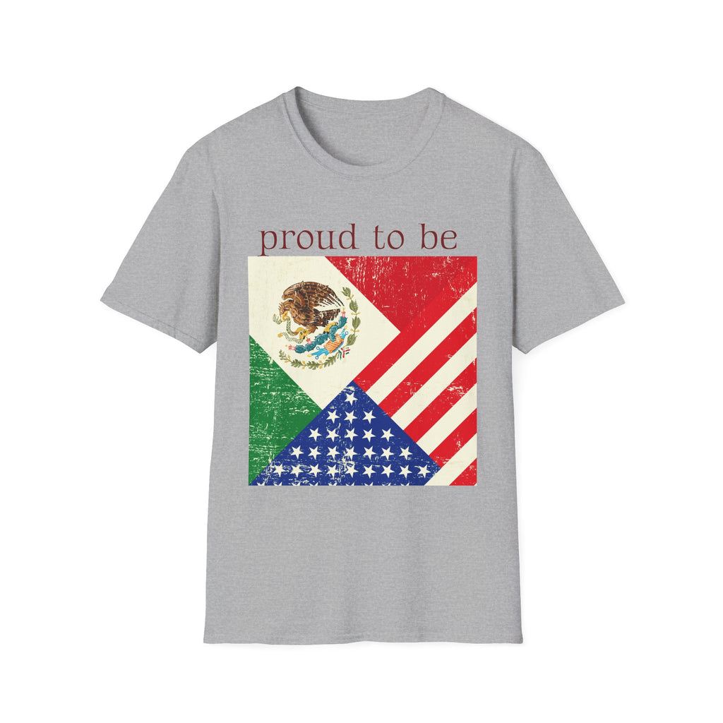 Proud to Be Mexico USA Flag T-Shirt