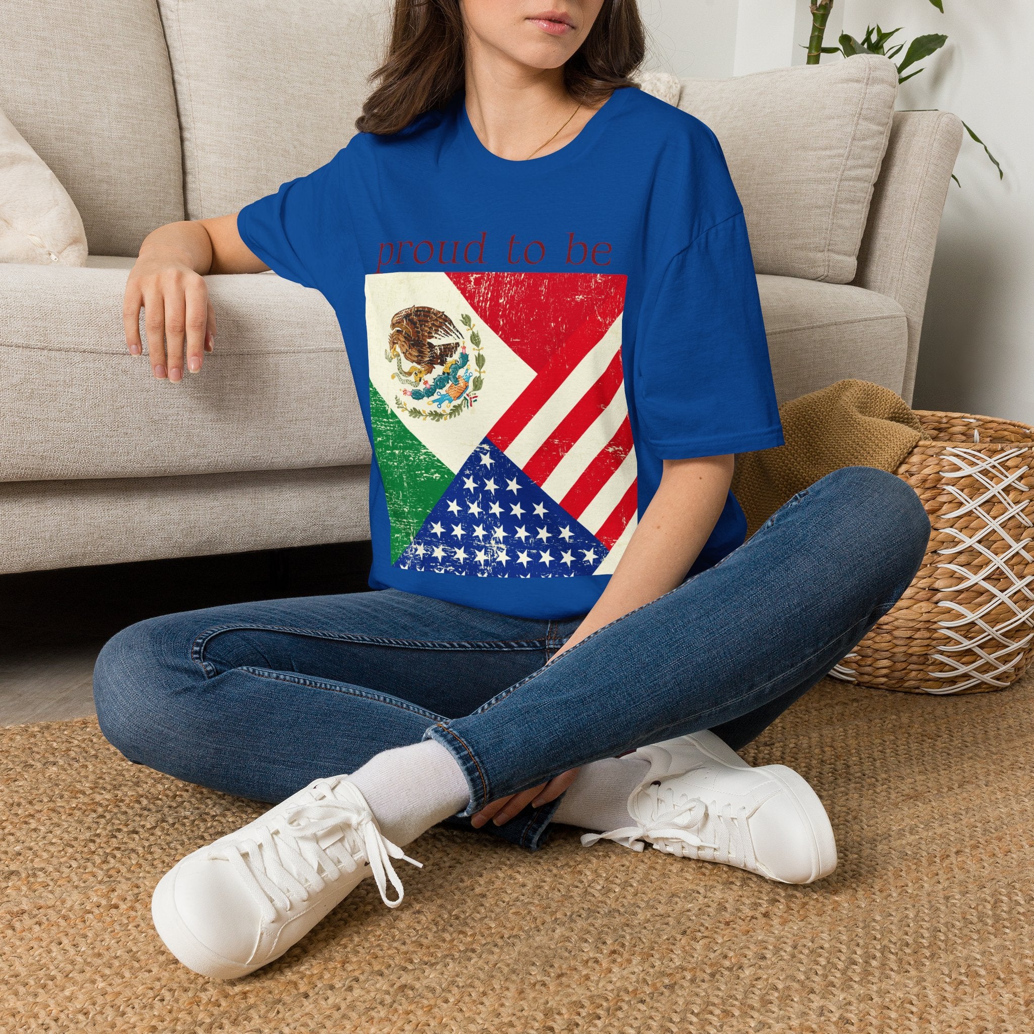 Proud to Be Mexico USA Flag T-Shirt