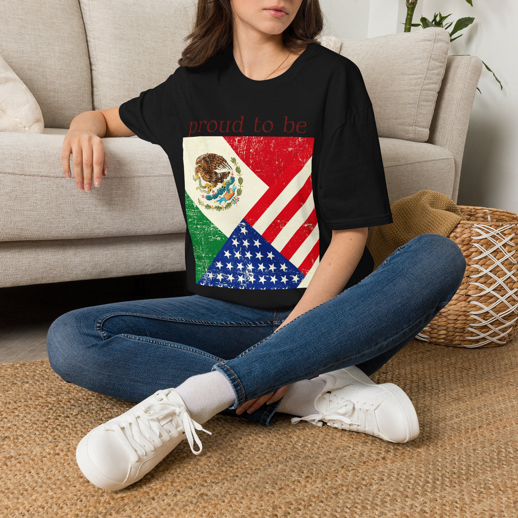 Proud to Be Mexico USA Flag T-Shirt