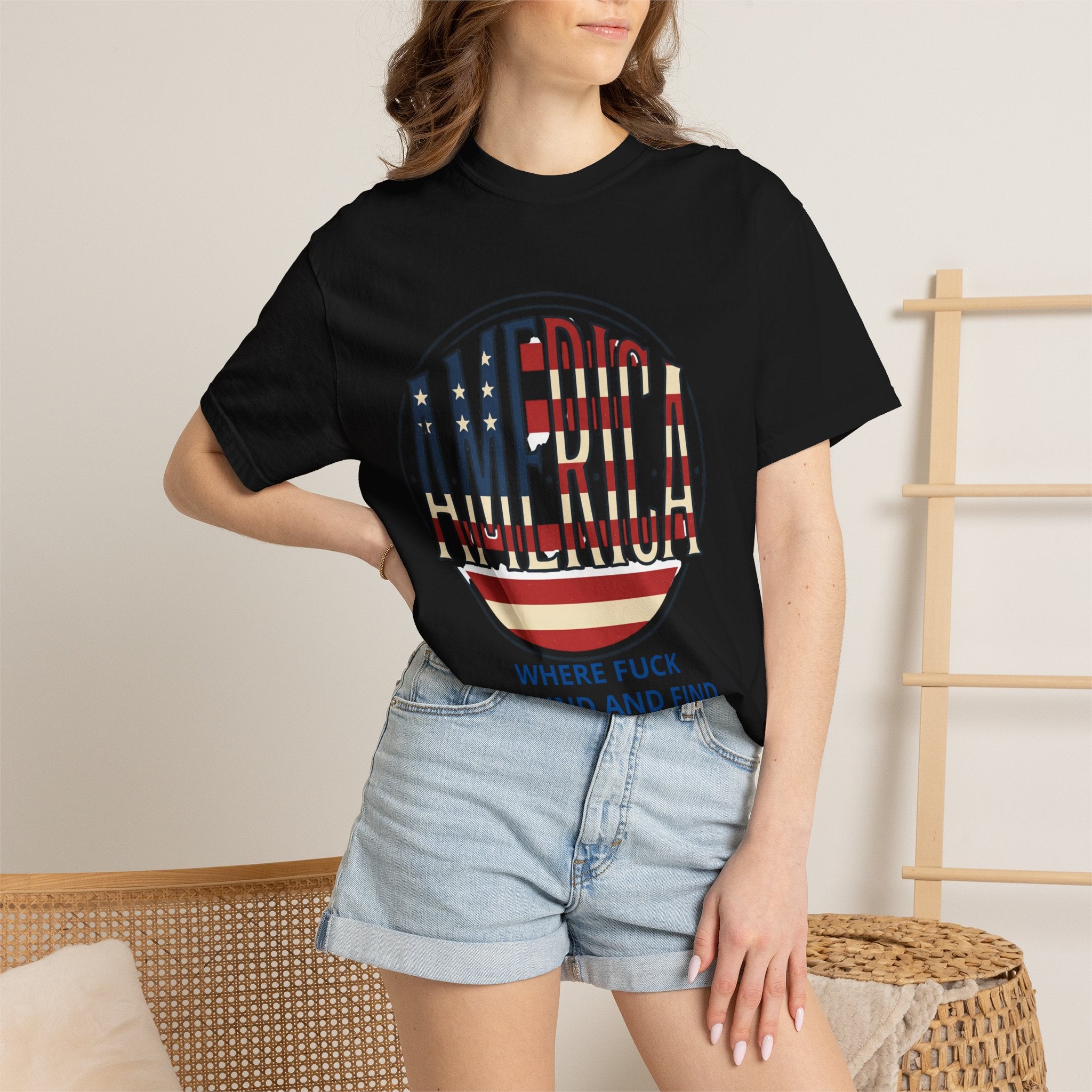 America Graphic T-Shirt — “Where F*** Around and Find Out Is Our Moto” Patriotic Tee