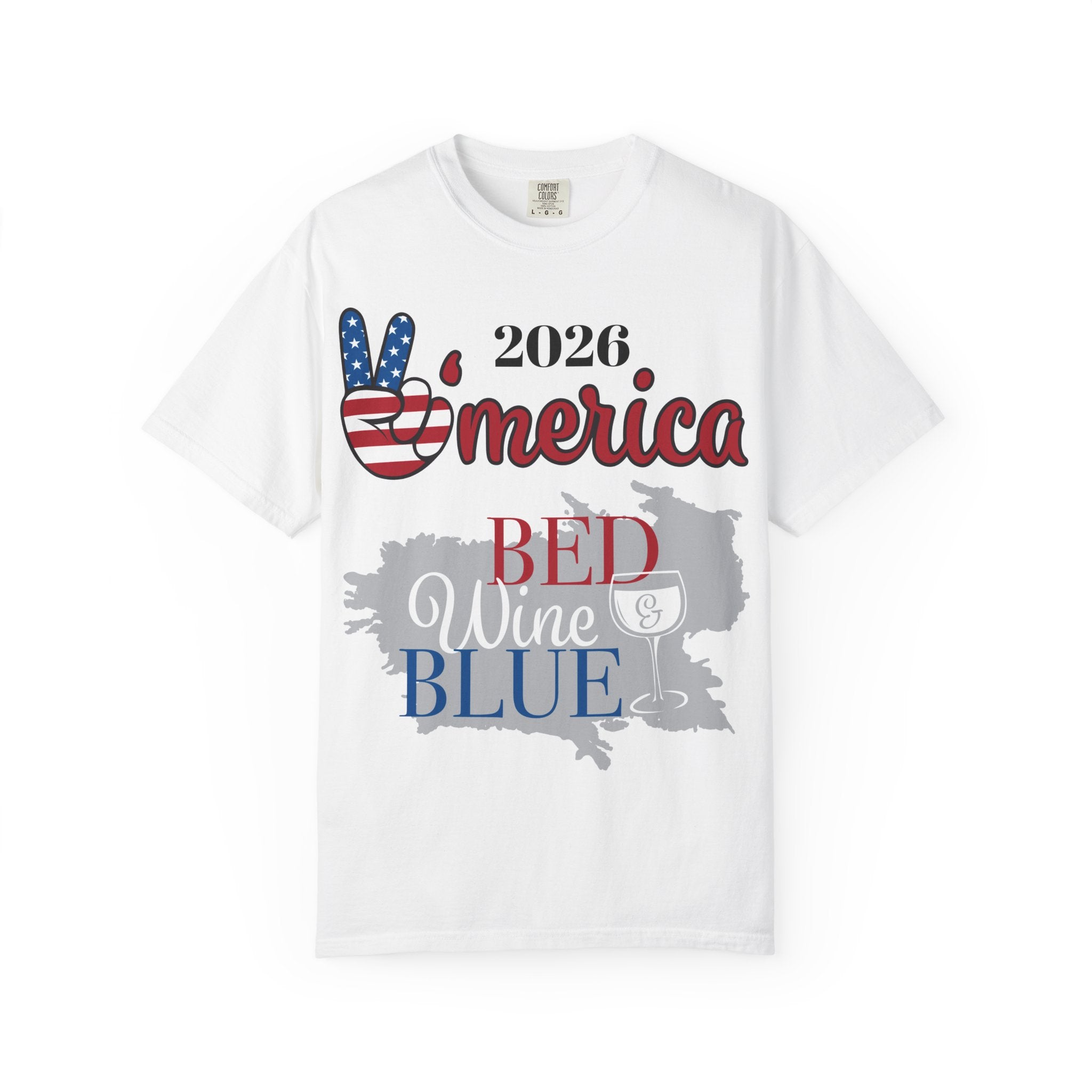 'Merica 2026 Bed Wine Blue T-Shirt