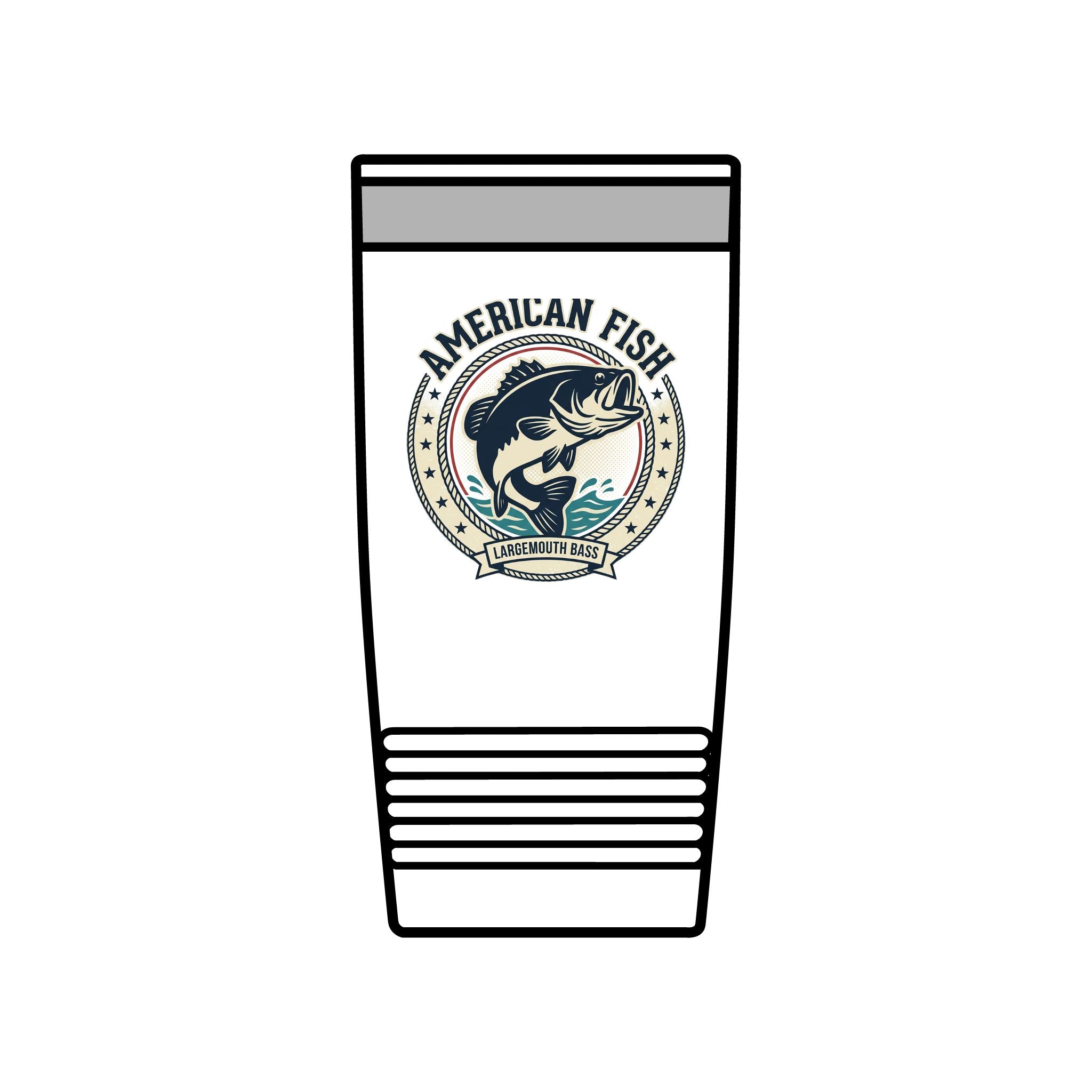 Fishing Tumbler 20oz — 'Cast Away' Insulated Stainless Steel Travel Cup