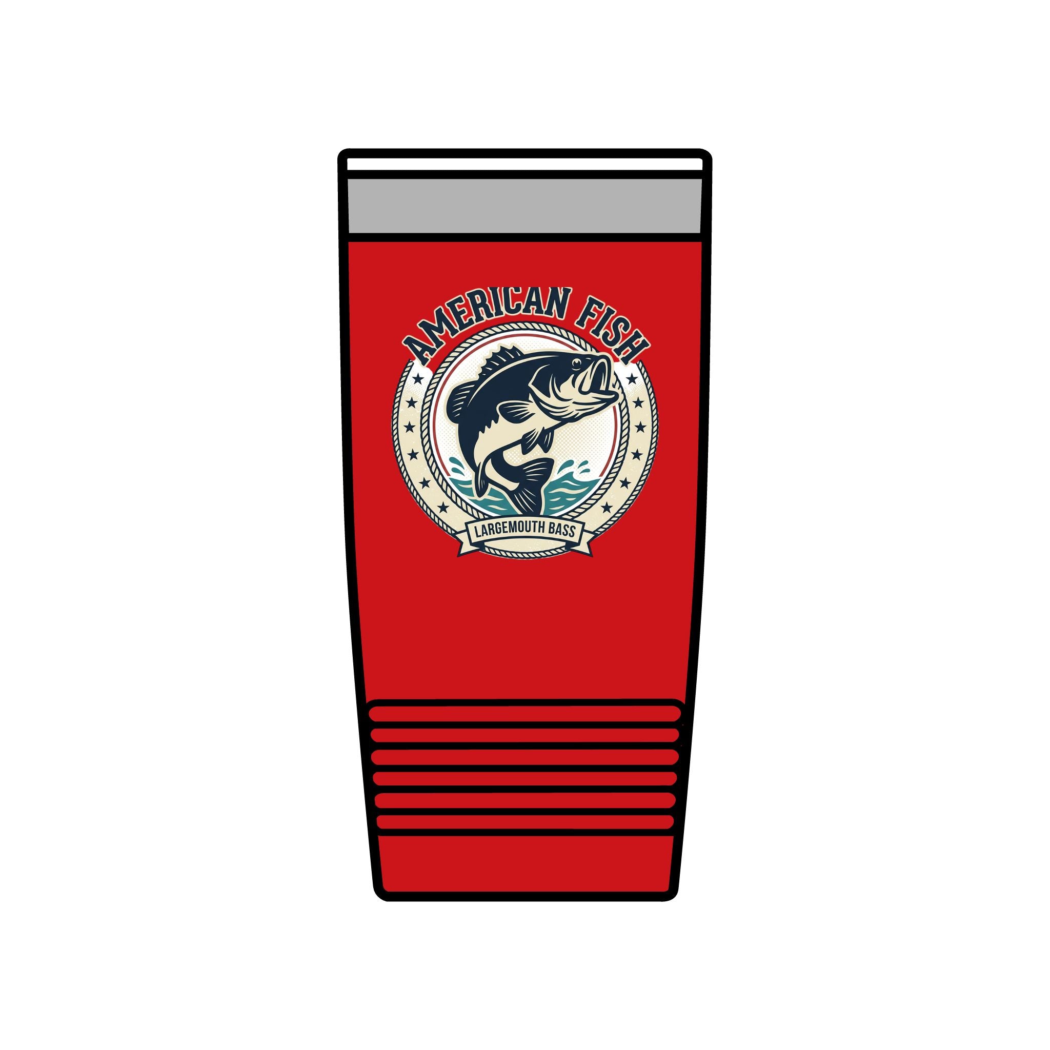 Fishing Tumbler 20oz — 'Cast Away' Insulated Stainless Steel Travel Cup