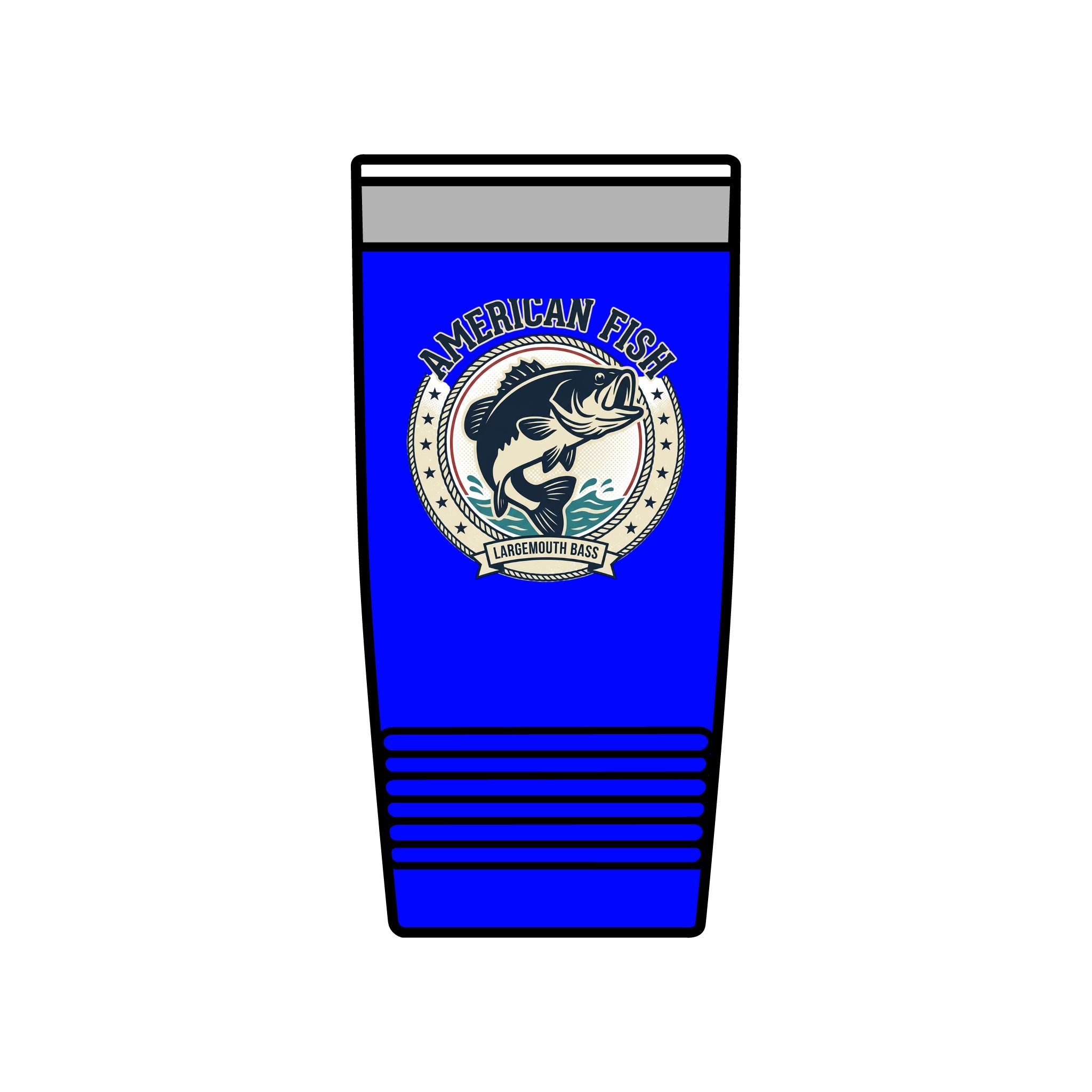 Fishing Tumbler 20oz — 'Cast Away' Insulated Stainless Steel Travel Cup