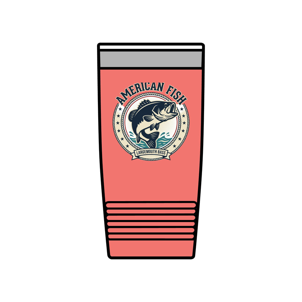 Fishing Tumbler 20oz — 'Cast Away' Insulated Stainless Steel Travel Cup