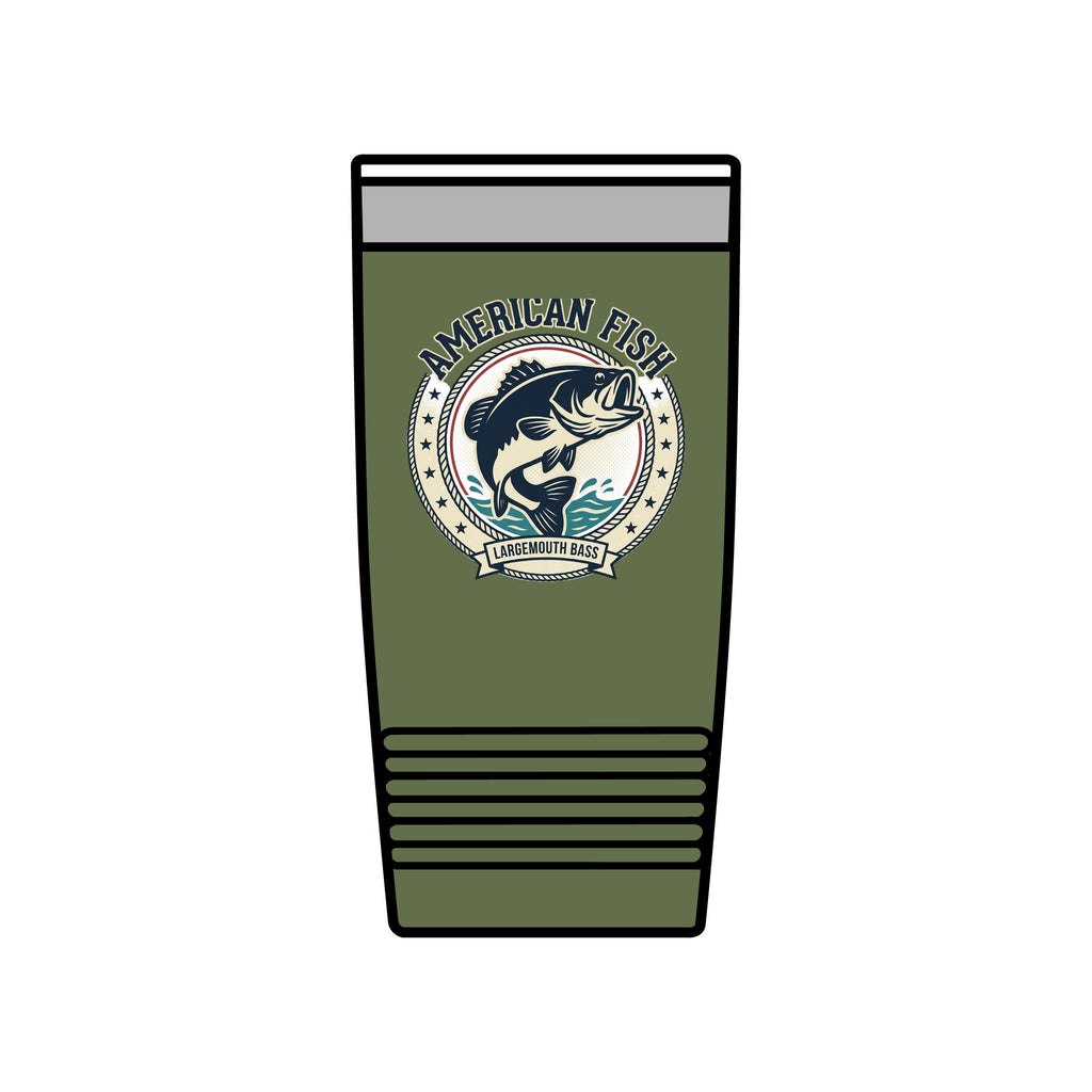 Fishing Tumbler 20oz — 'Cast Away' Insulated Stainless Steel Travel Cup