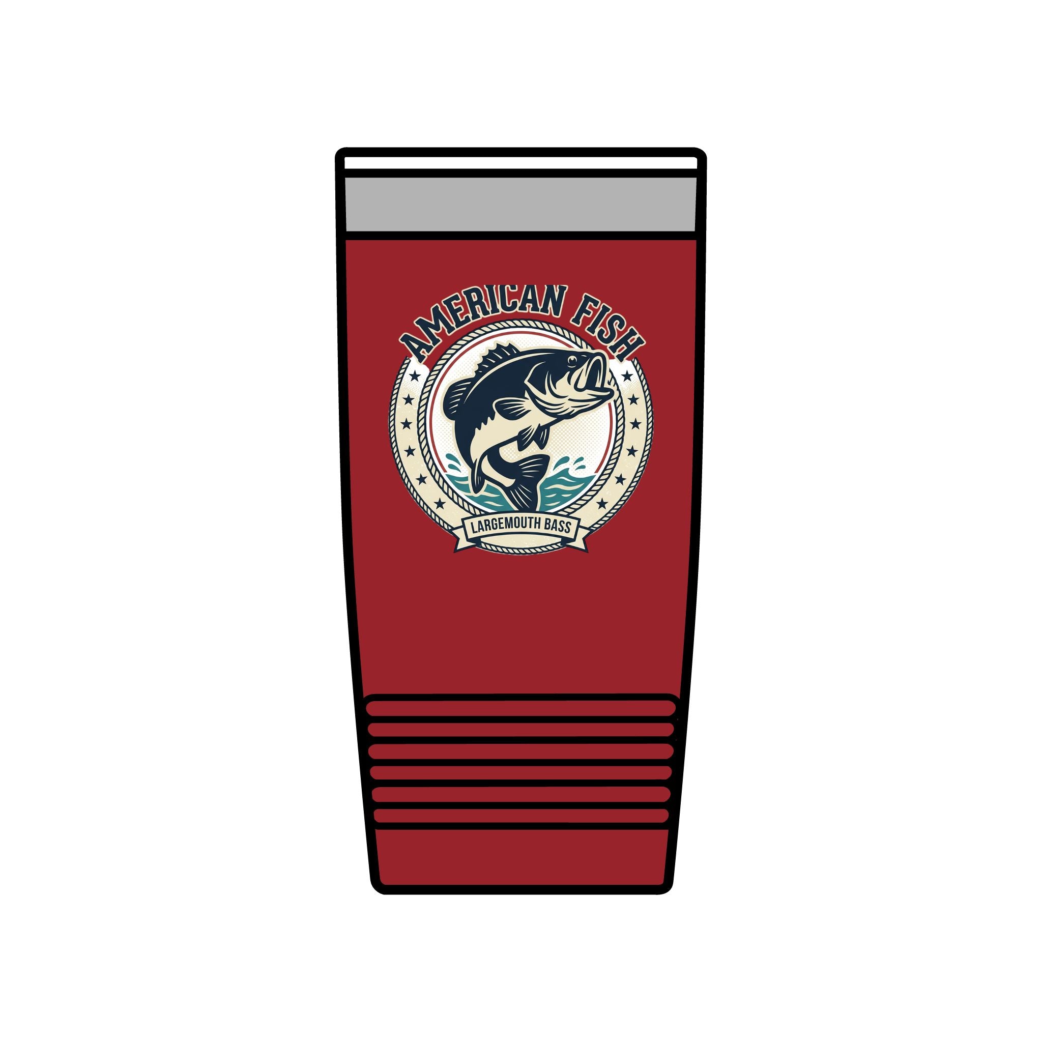 Fishing Tumbler 20oz — 'Cast Away' Insulated Stainless Steel Travel Cup