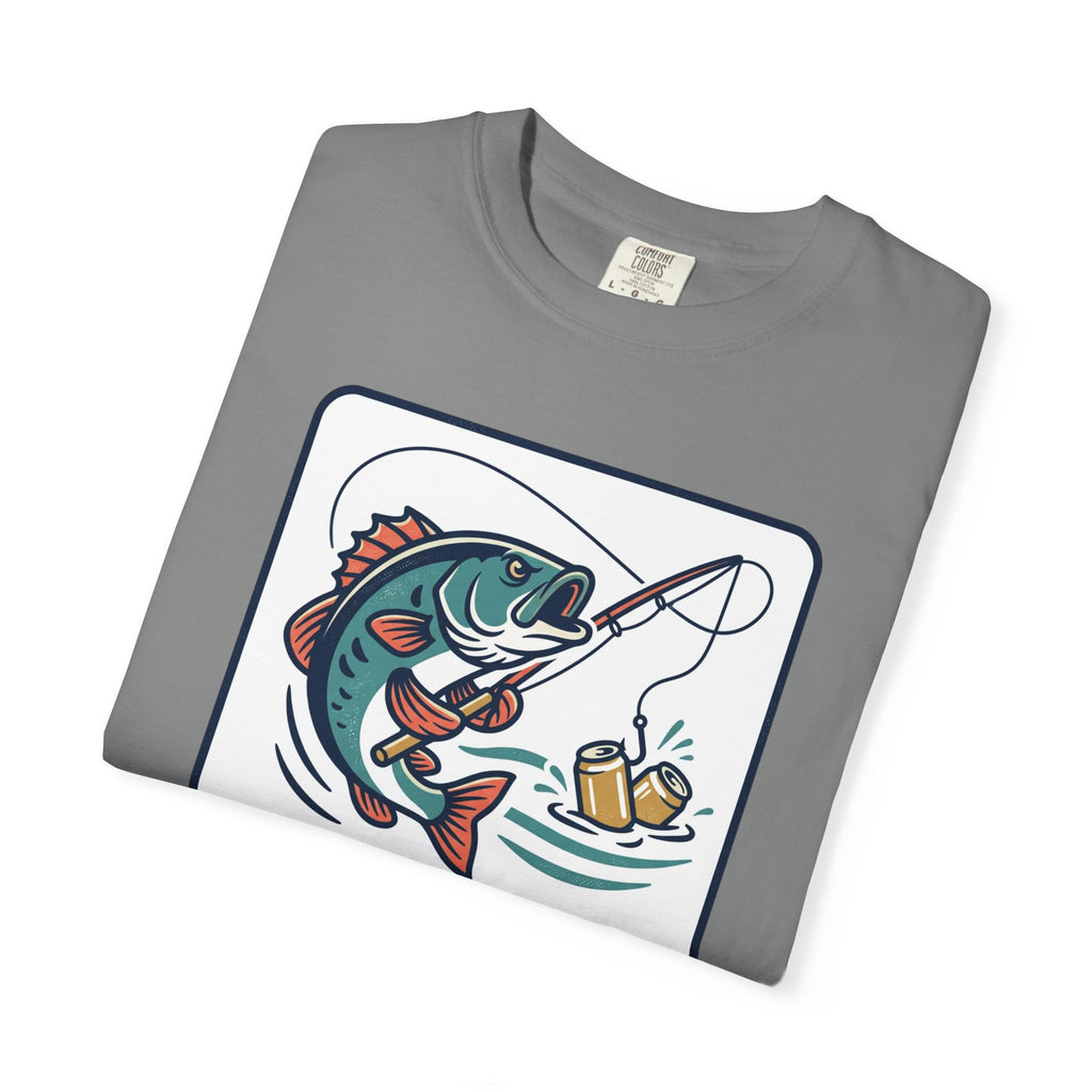 Hooked on Beer Fishing T-Shirt — Funny Fishing & Beer Graphic Tee