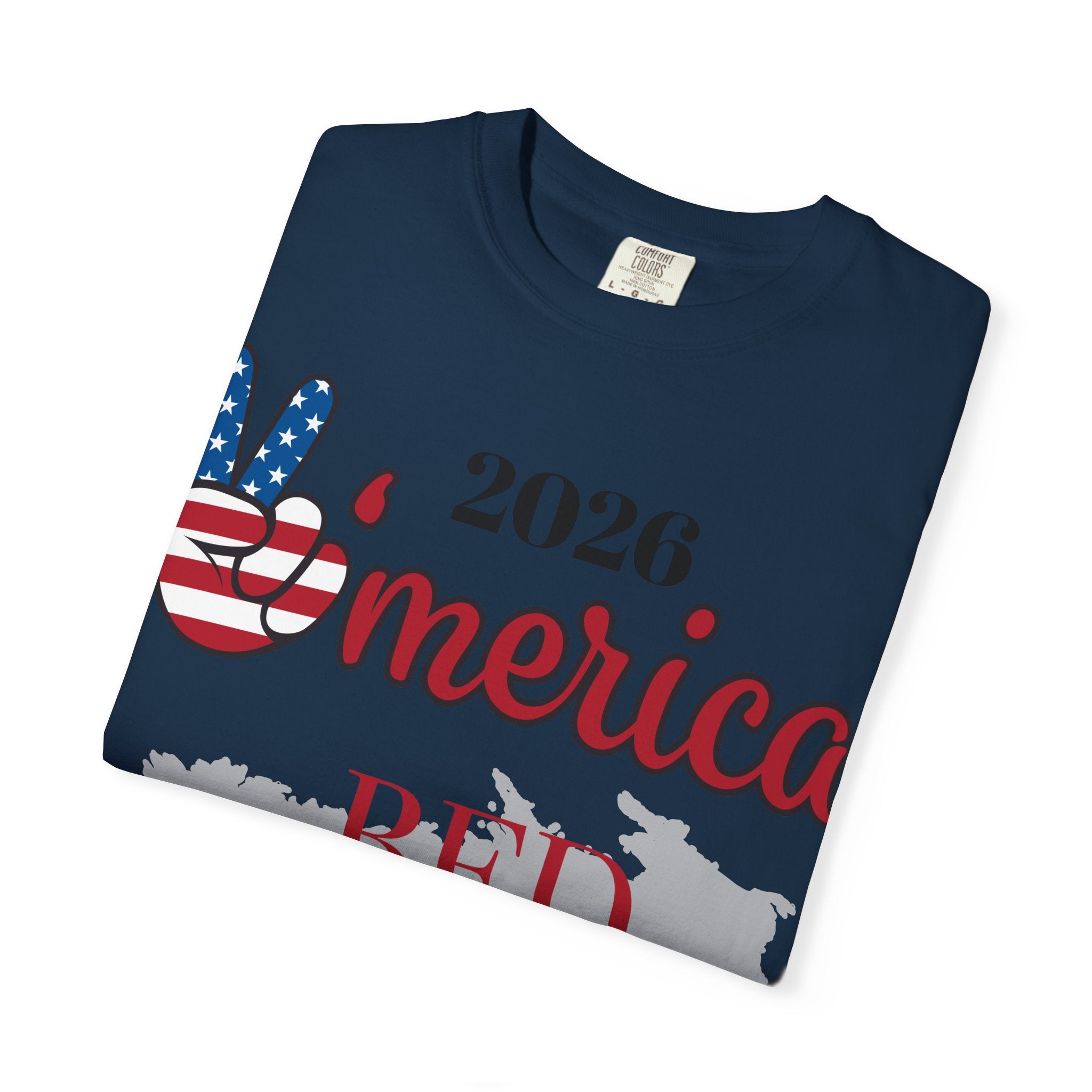 'Merica 2026 Bed Wine Blue T-Shirt