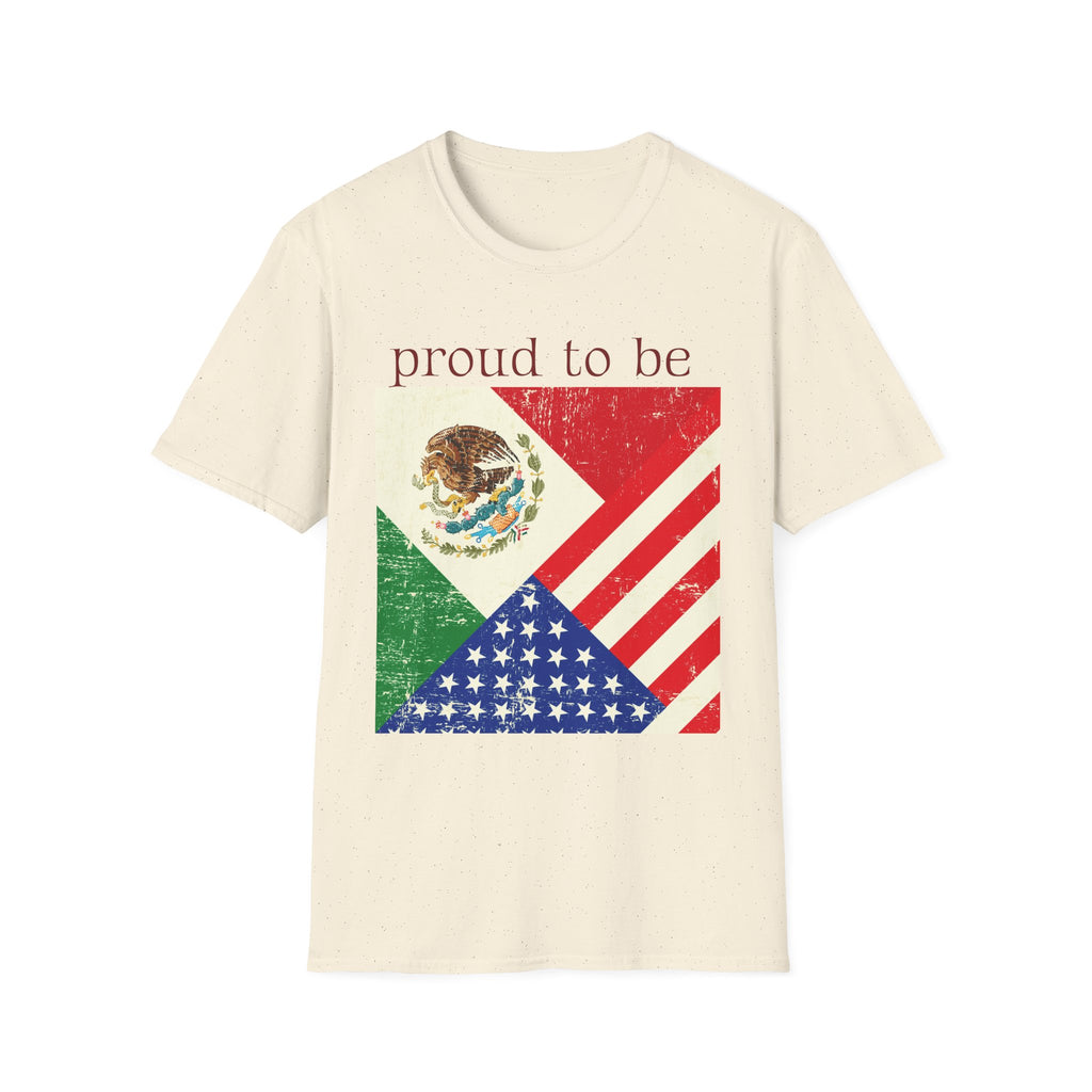 Proud to Be Mexico USA Flag T-Shirt
