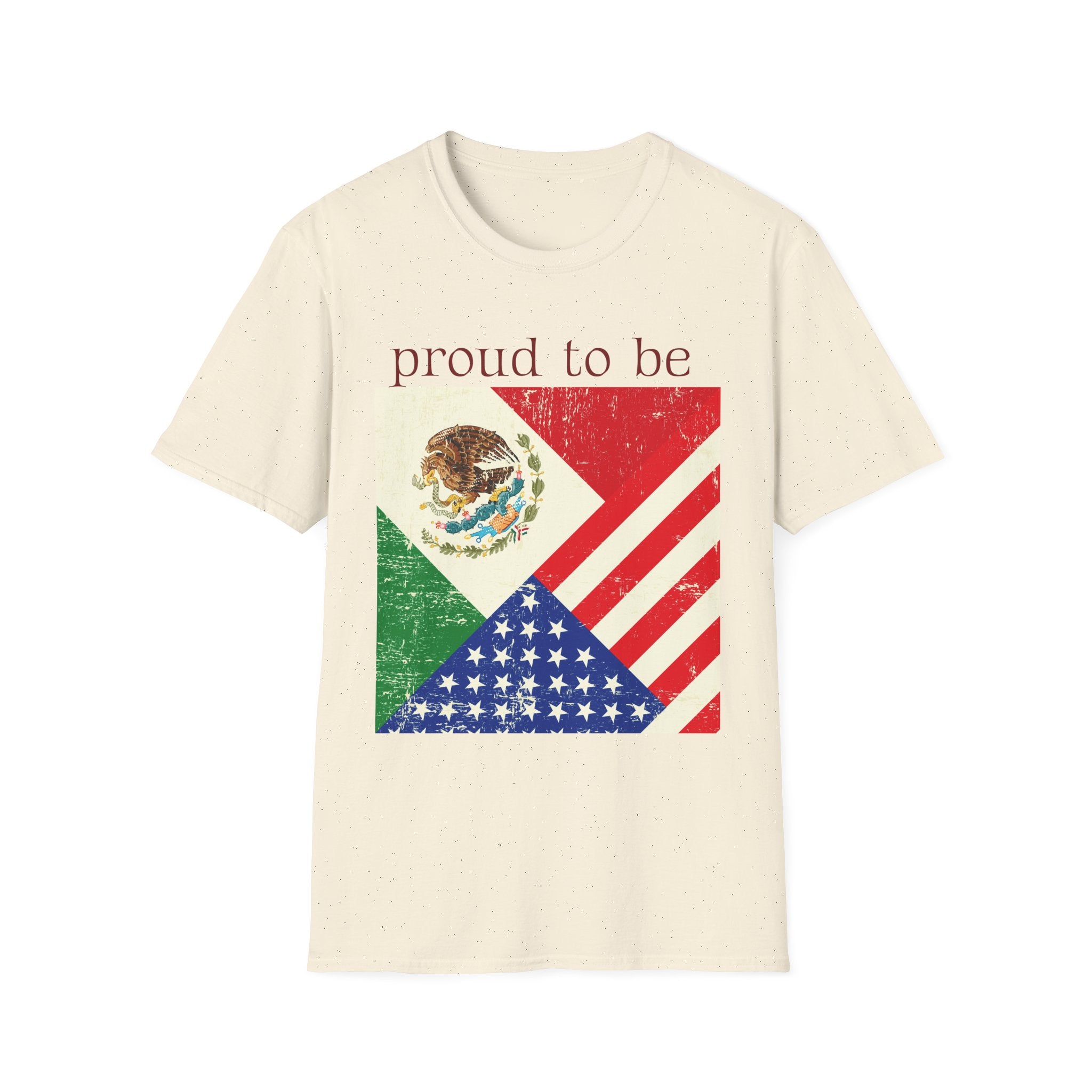 Proud to Be Mexico USA Flag T-Shirt