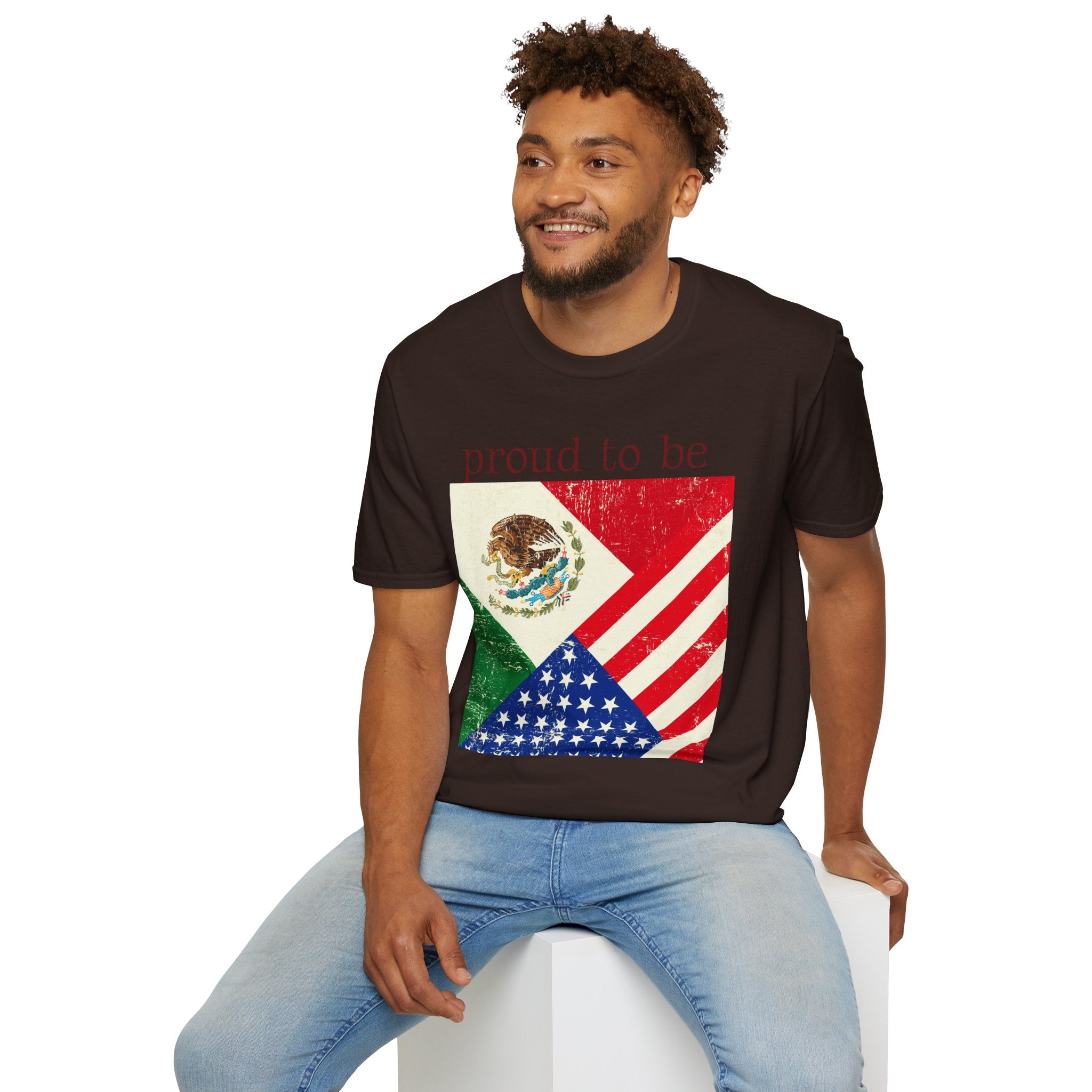 Proud to Be Mexico USA Flag T-Shirt
