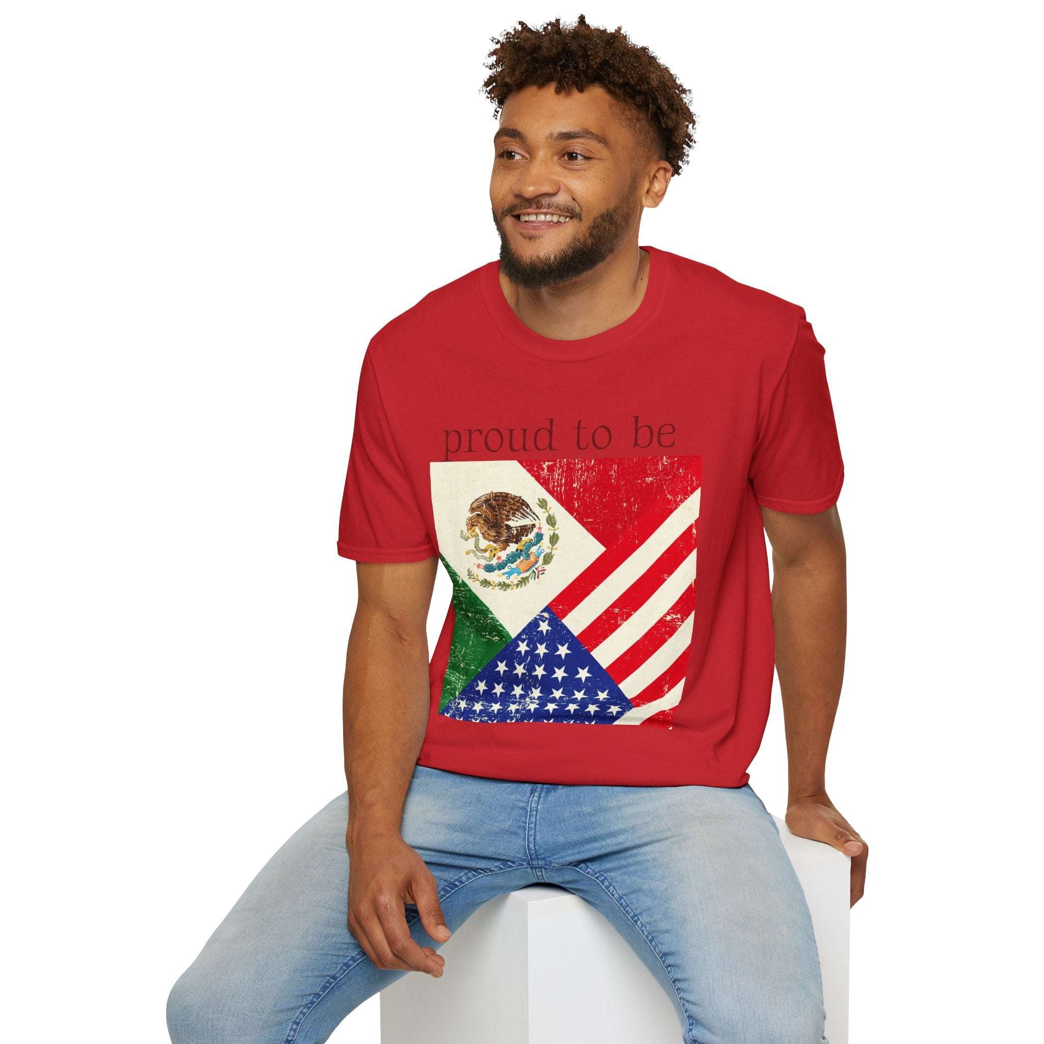 Proud to Be Mexico USA Flag T-Shirt