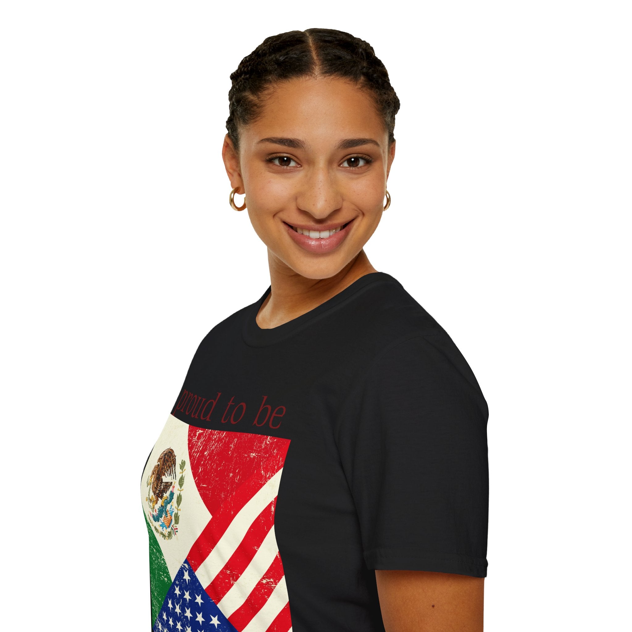 Proud to Be Mexico USA Flag T-Shirt