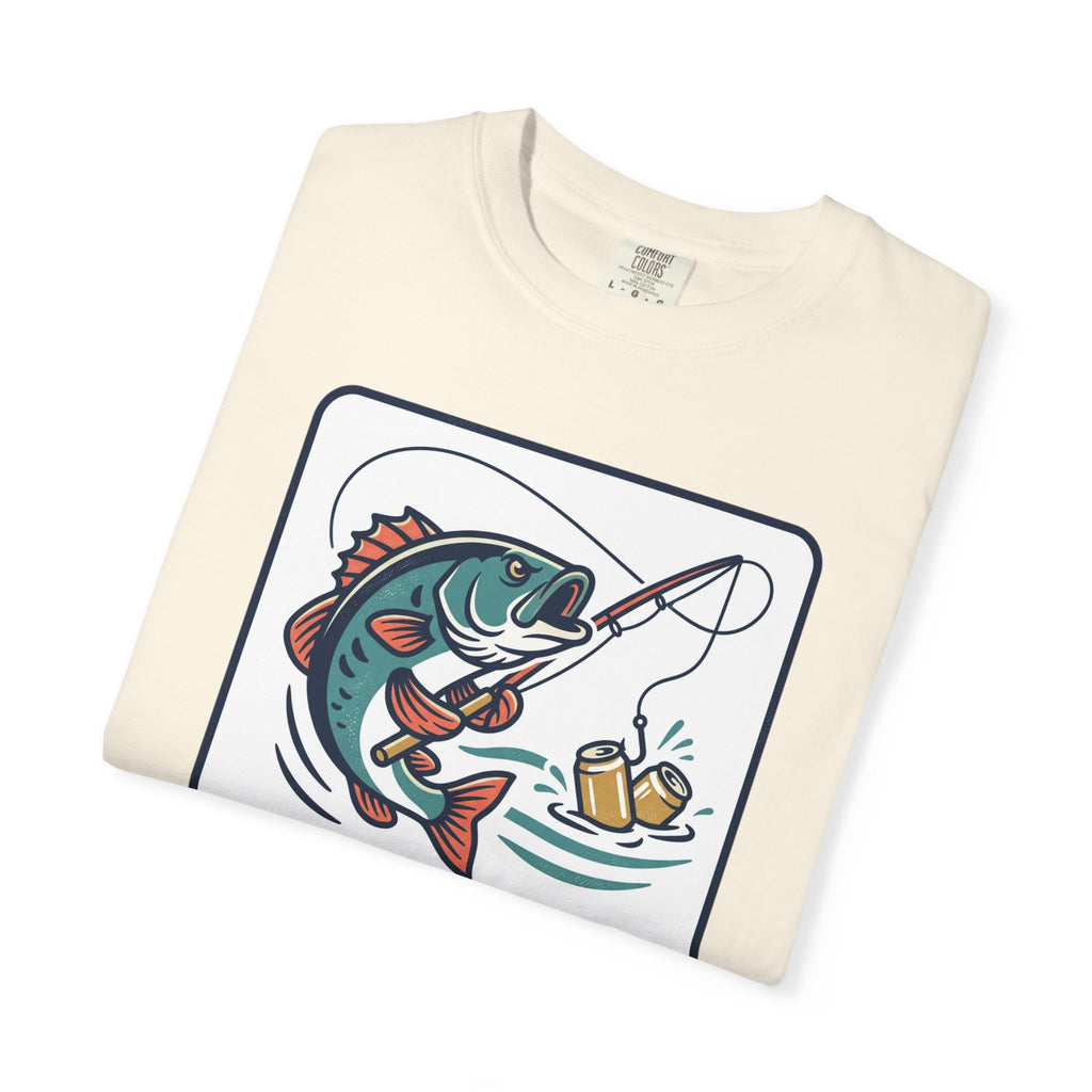 Hooked on Beer Fishing T-Shirt — Funny Fishing & Beer Graphic Tee