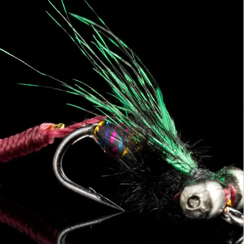 5Pcs Fly Fishing Lure Natural Insect Flies Tackle Bionic Fly Fishing Bait Fishing for Trout Nymph Dry Flies Fly Fishing Lures