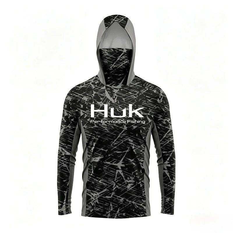 2026 Fishing Shirt UPF 50 Hooded Face Cover Fishing Clothes Summer Sun Protection Hoodie Men Face Mask Jersey Camisa De Pesca