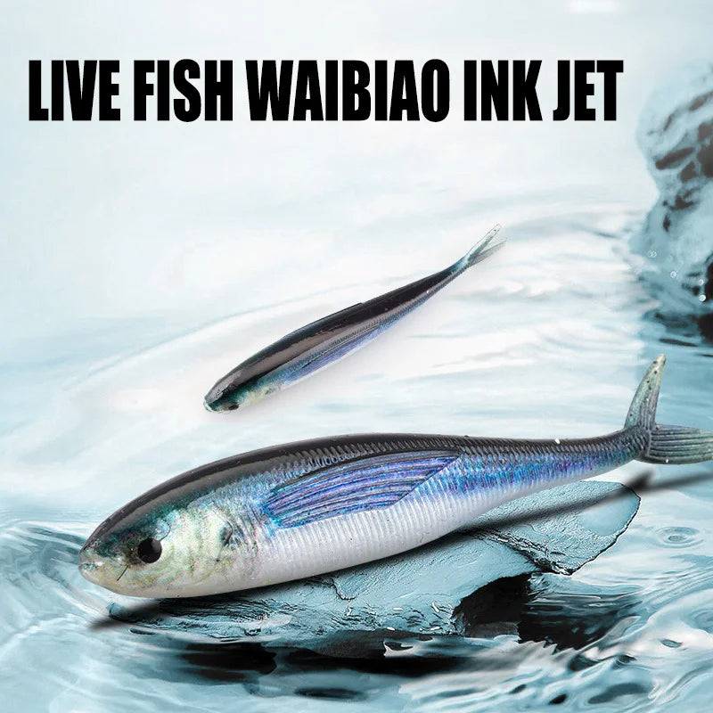 3D Soft Lures 11g 12.5cm Live Fish Painting High simulation Scissors Tail Softbait  Silicone Bait Artificial Fishing Tackle