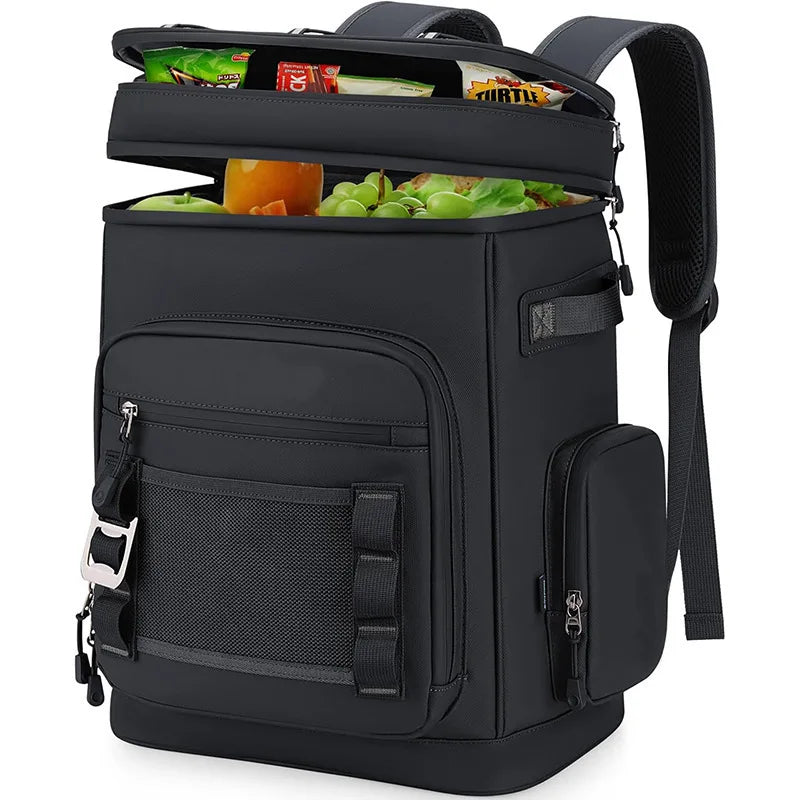 1pcs Large Waterproof Cooler Backpack - Leak-Proof Camping & Beach Cooler Bag for Fishing, Picnics, Outdoor Adventures